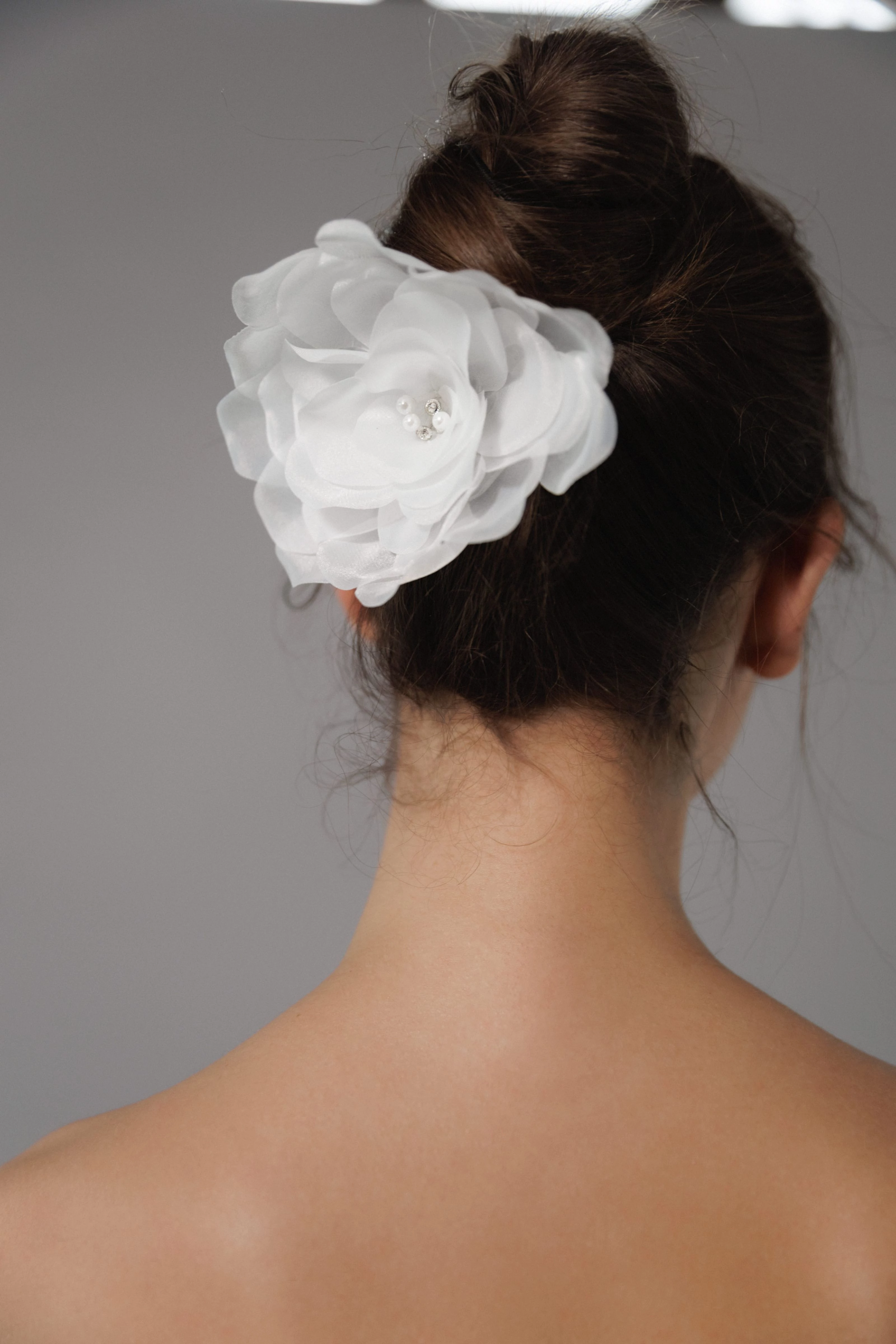 Organza floral hairpin