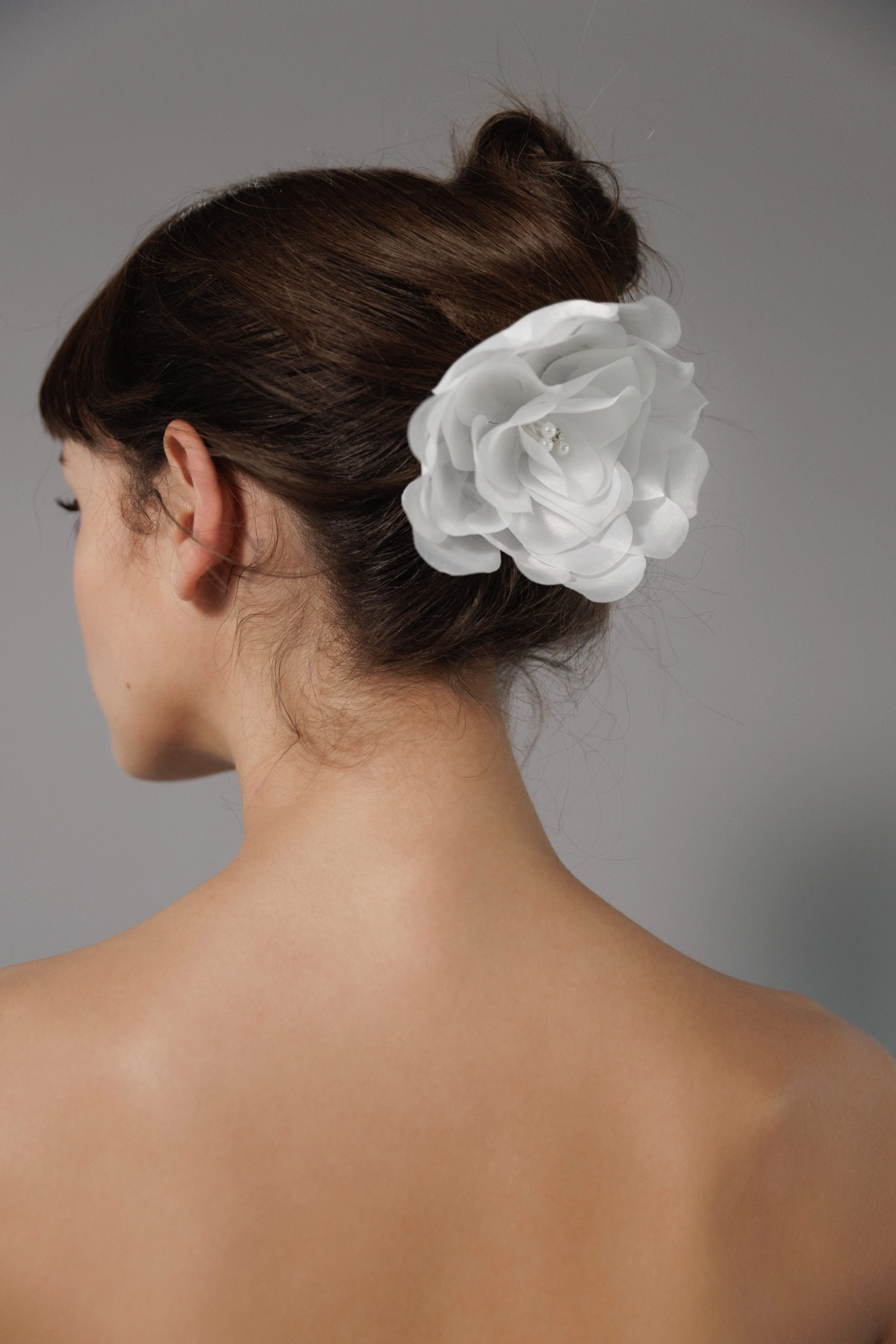 Organza floral hairpin