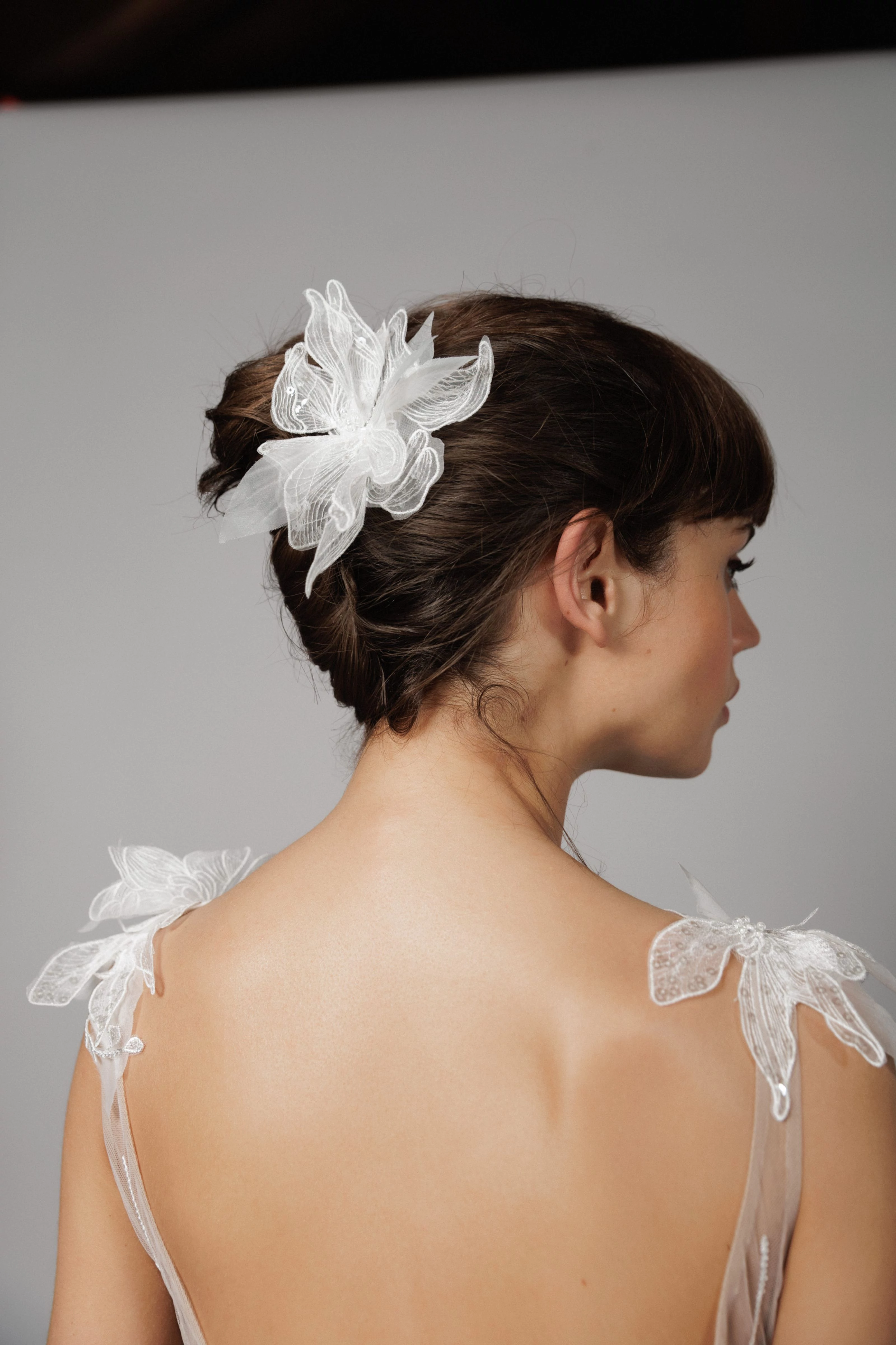 Beaded floral hairpin