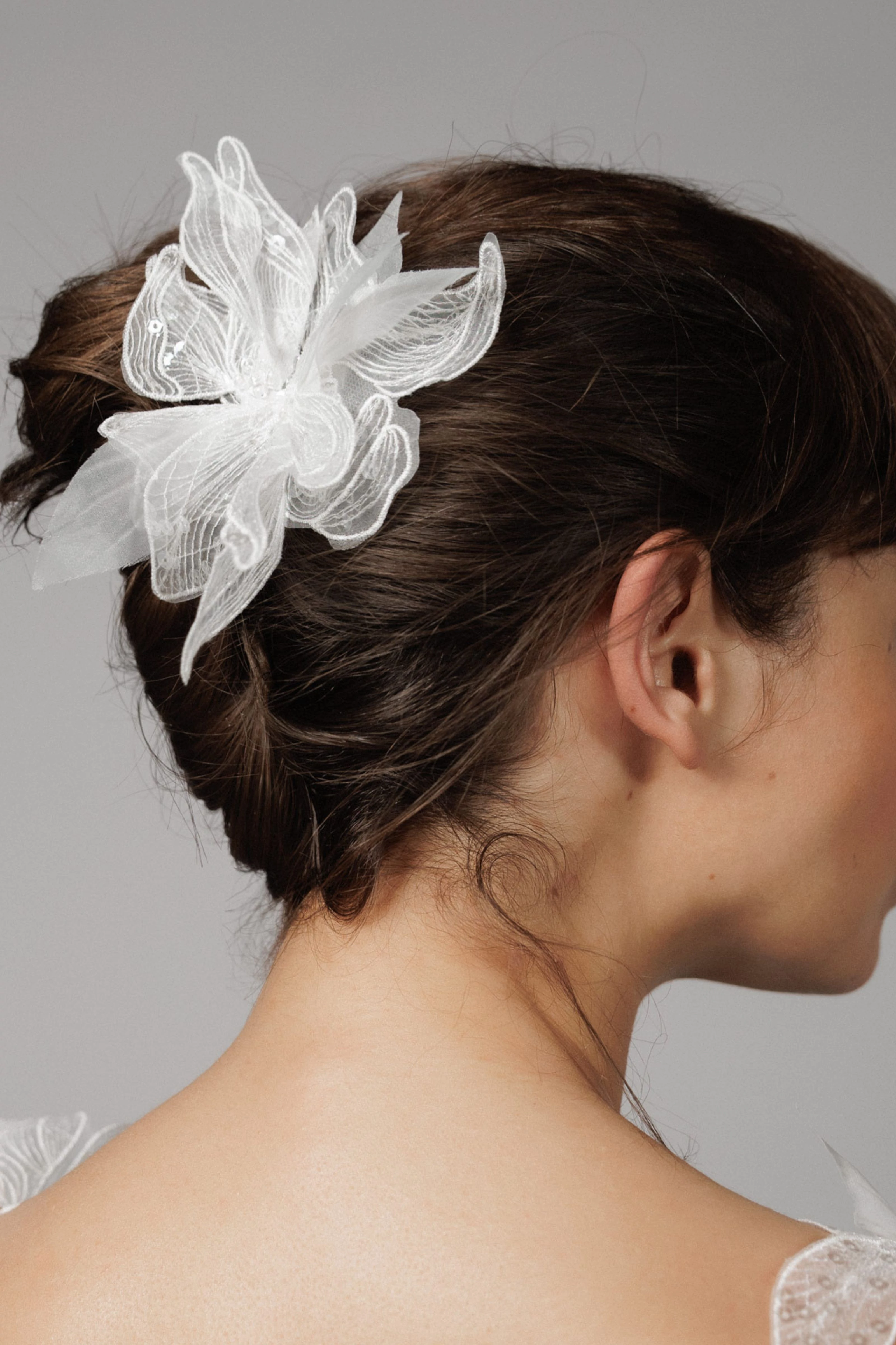 Beaded floral hairpin