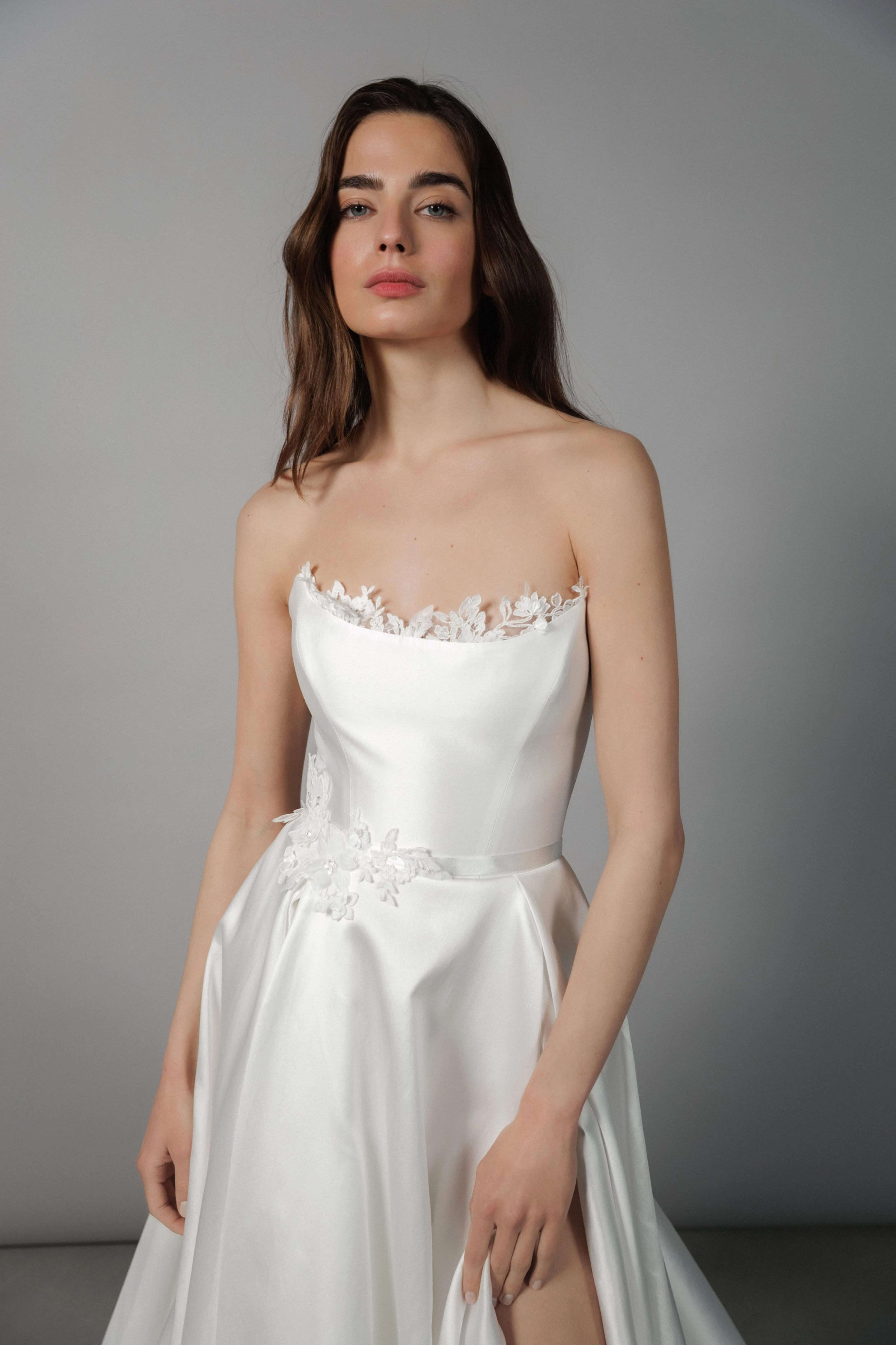 Lace appliqué belt